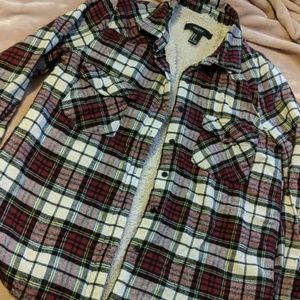 Sherpa lined flannel